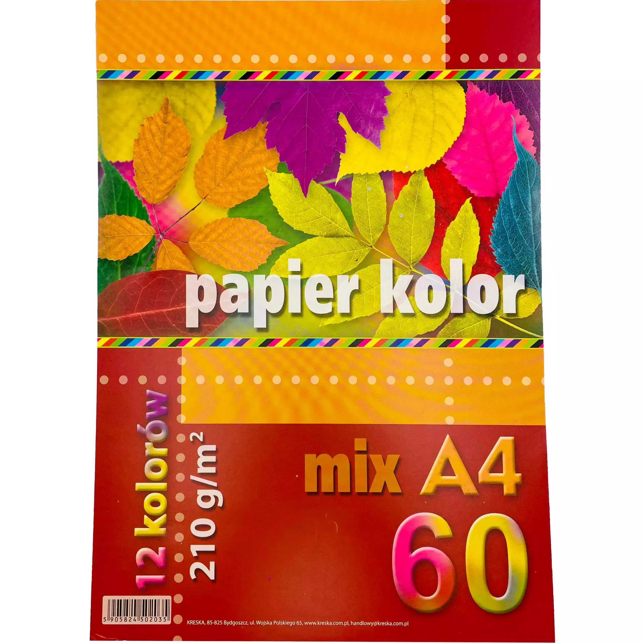 Papier biurowy Kreska format A4 200g 60 arkuszy - Papiernicze i szkolne