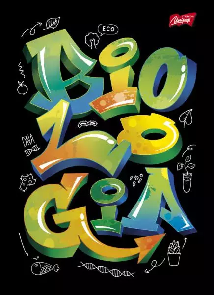 Zeszyt do biologii A5 60 kartek w kratkę, czarny - Papiernicze i szkolne