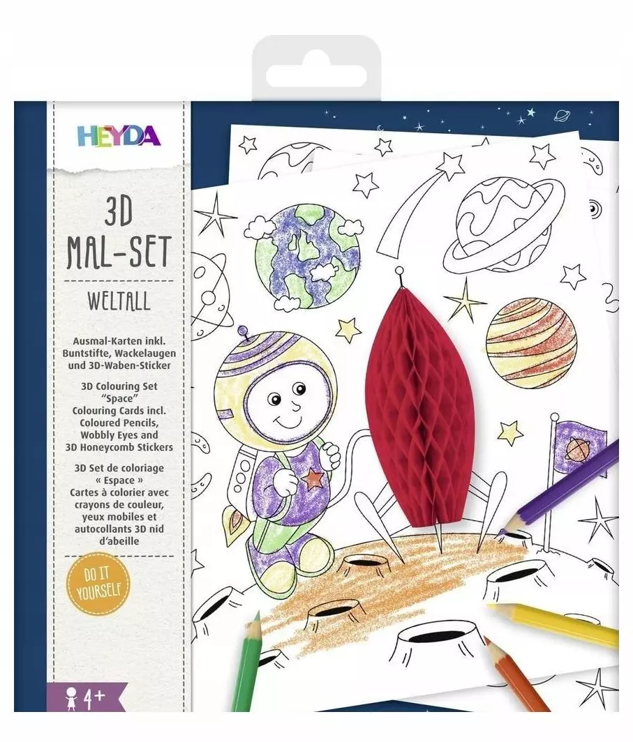 WYPUKŁA MALOWANKA - KOSMOS