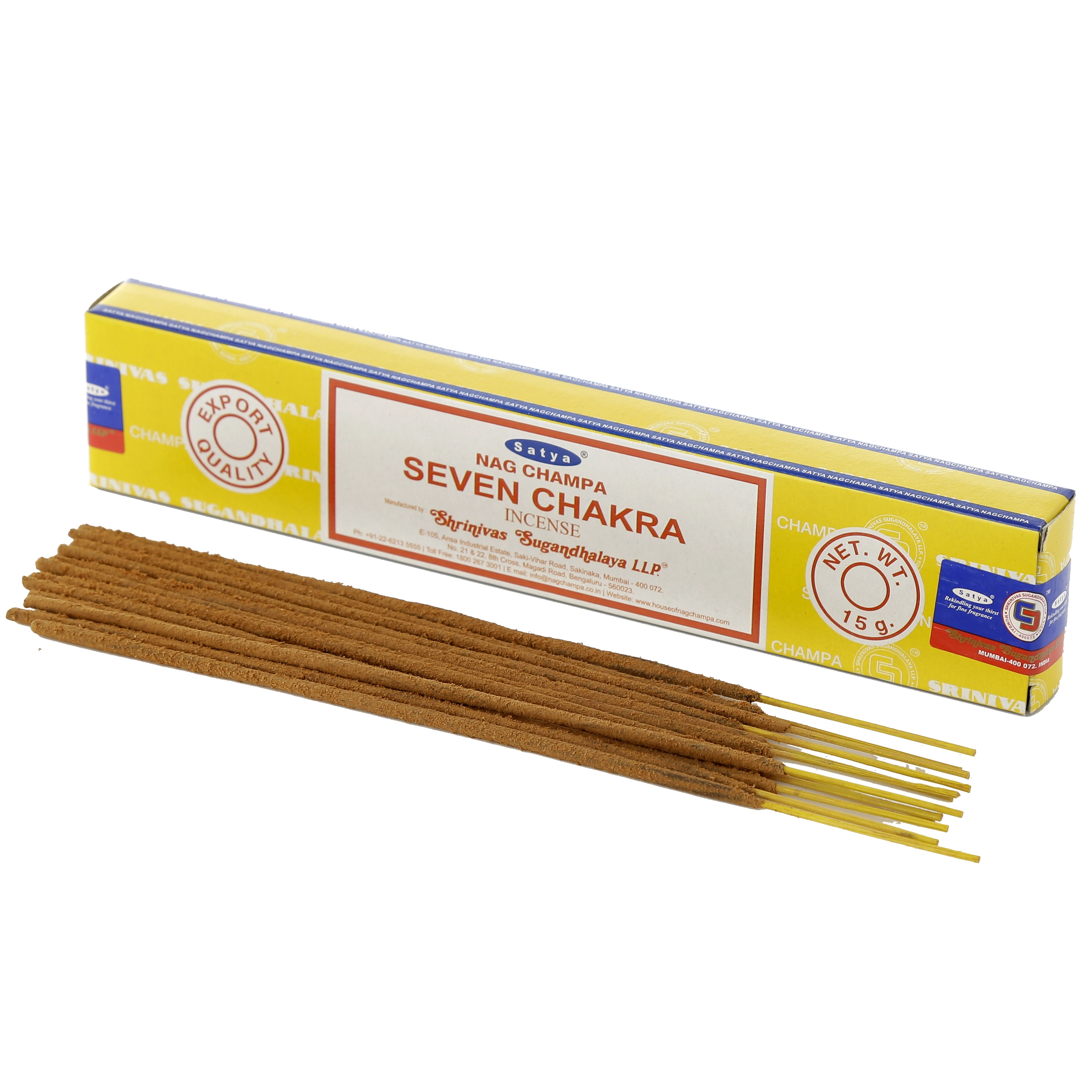 Kadzidełka - Satya VFM Seven Chakra Nag Champa - Mama i dziecko