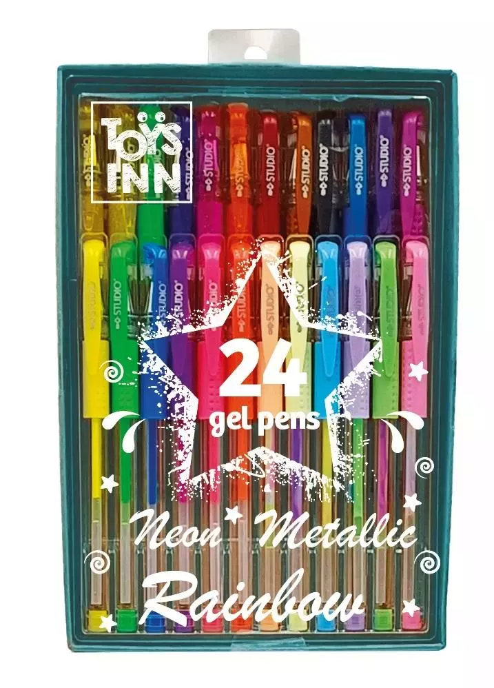 Długopisy żelowe 24szt STnux - Papiernicze i szkolne