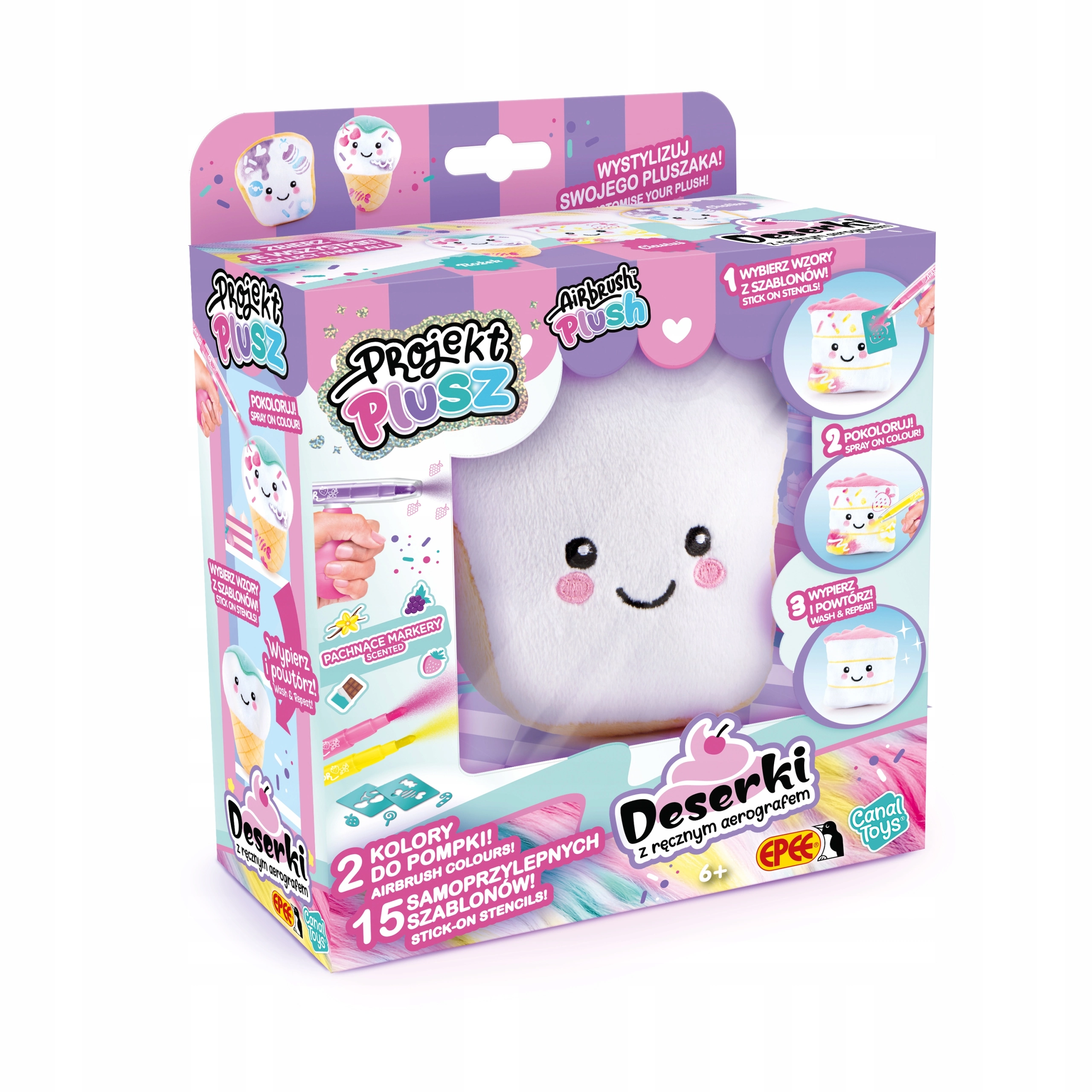 Projekt Plusz z ręcznym aerografem - Chałka - Zabawki