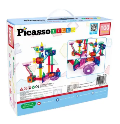 Tor kulkowy, magnetyczny (100 elementów) - Zabawki