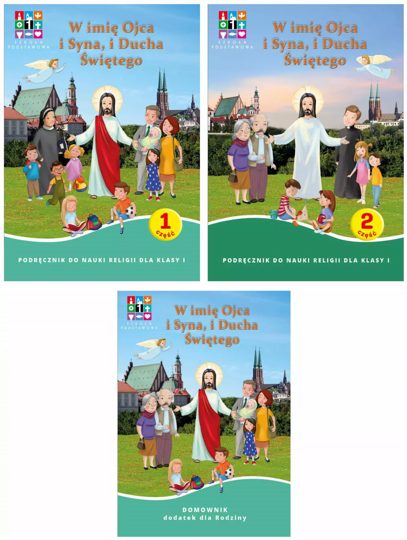 W imię Ojca i Syna i Ducha Świętego Podręczniki Część 1-2 + Domownik