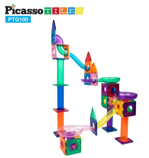 Tor kulkowy, magnetyczny (100 elementów) - Zabawki