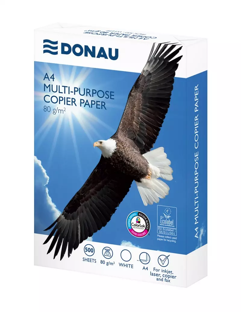 Papier ksero DONAU, A4, klasa C, 80gsm, 500 ark. - Papiernicze i szkolne