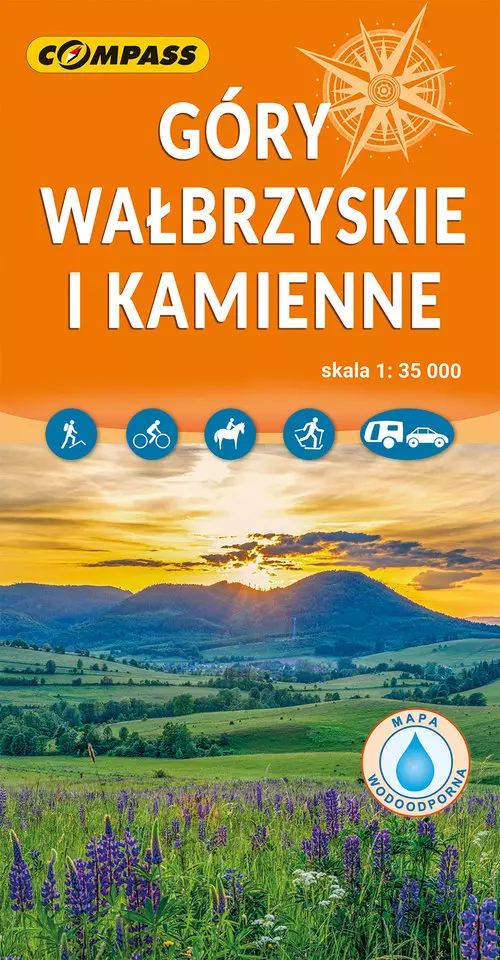 Góry Wałbrzyskie i Kamienne - mapa laminowana - Książki
