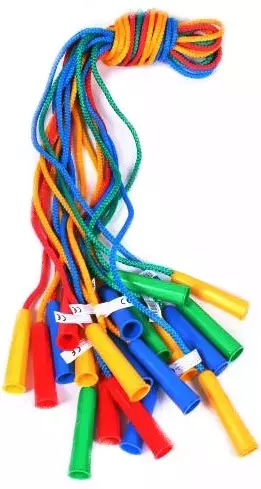 Skakanka sznurkowa, 200 cm, mix kolorów - Zabawki