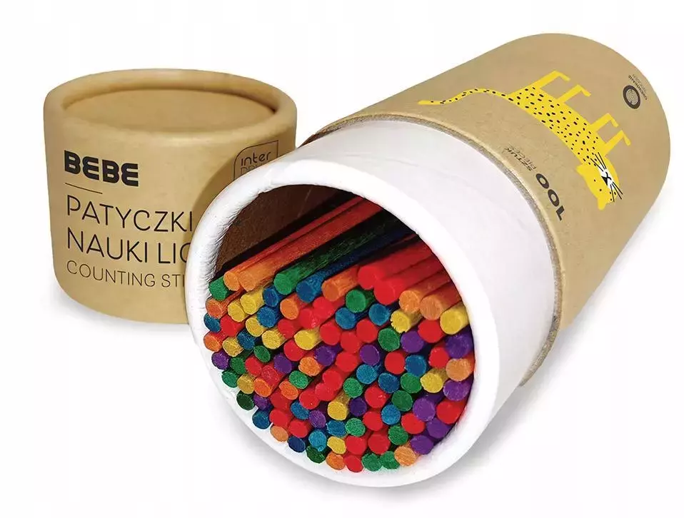 Patyczki drewniane do nauki liczenia - Papiernicze i szkolne