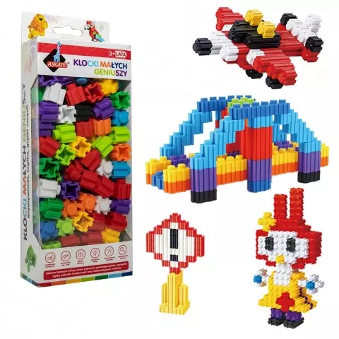 Klocki Małych Geniuszy - konstrukcyjne, 48 elementów - Zabawki