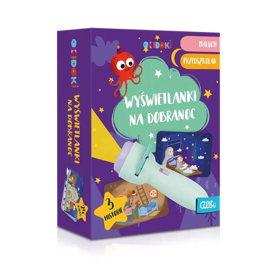 Okidoki. Wy?wietlanki na dobranoc ? projektor zielony - Zabawki