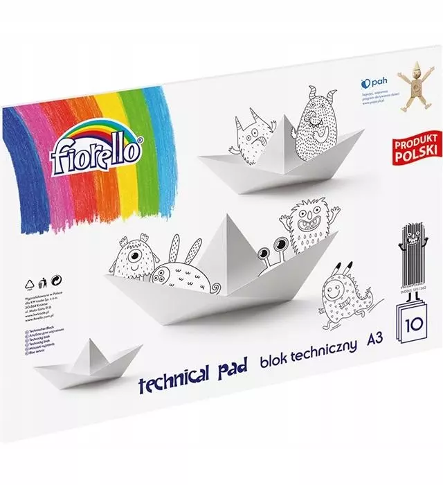 Blok techniczny A3 biały - Papiernicze i szkolne