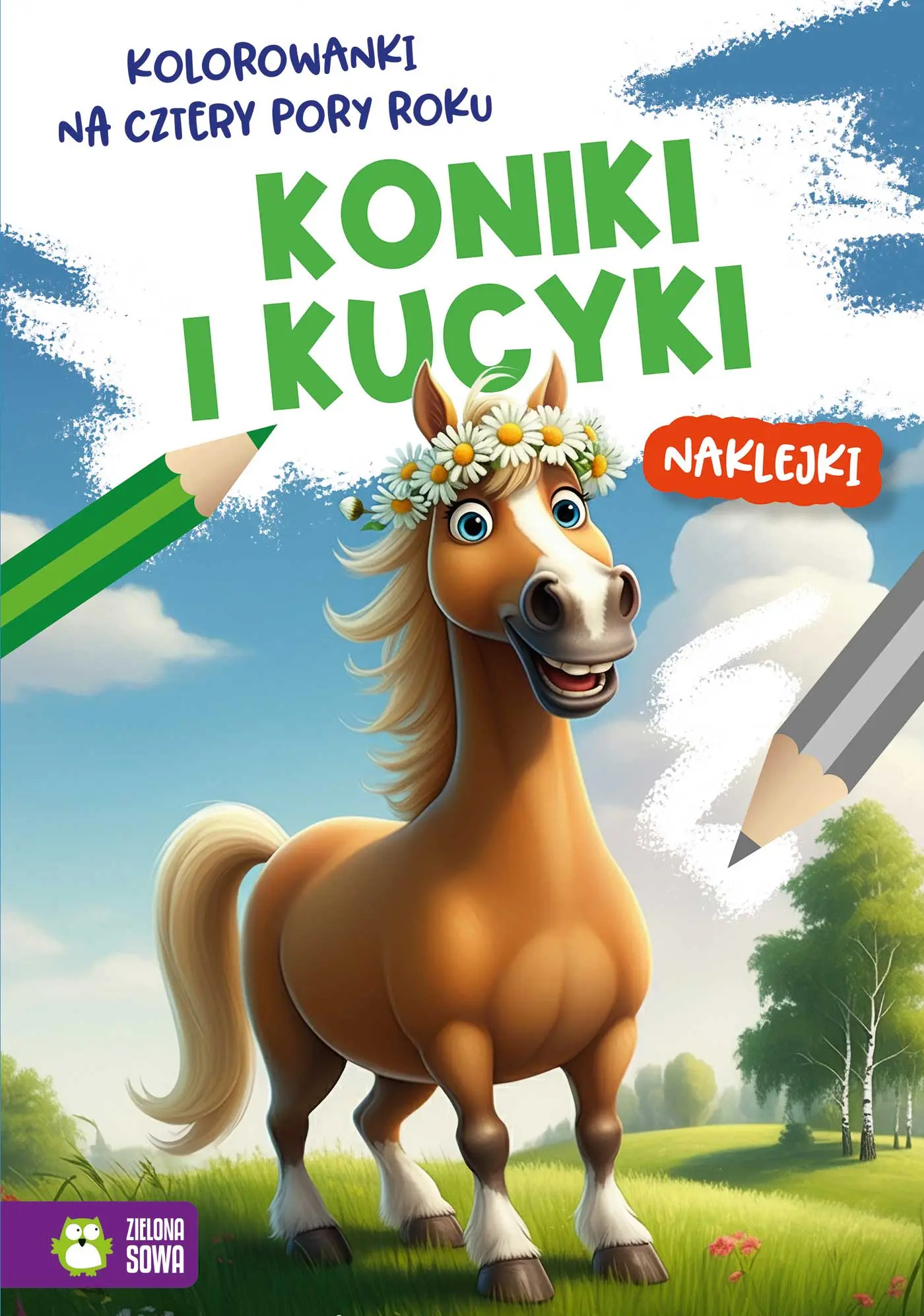 Kolorowanki na cztery pory roku. Koniki i kucyki - Książki