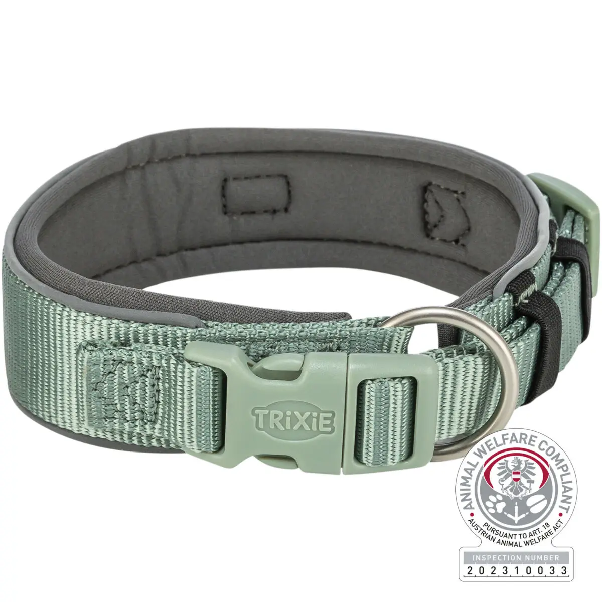 Premium, obroża, dla psa, szałwiowa/grafit, L-XL: 53-62 cm/50 mm - Elektronika i akcesoria