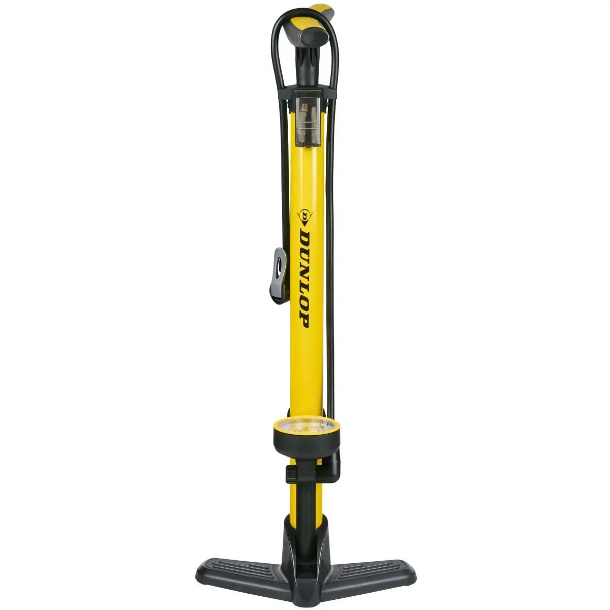 Pompka Warsztatowo Rowerowa 230PSI (16BAR) z Manometrem Żółty Dunlop - Elektronika i akcesoria