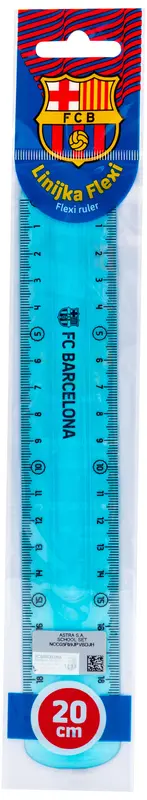 Linijka 20cm Flexi FC Barcelona, Astra - Papiernicze i szkolne