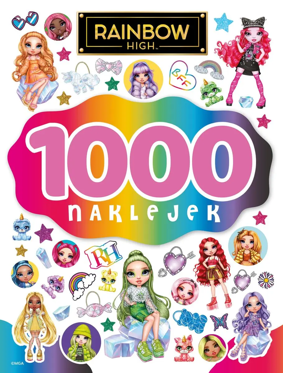 1000 naklejek. Rainbow High - Książki