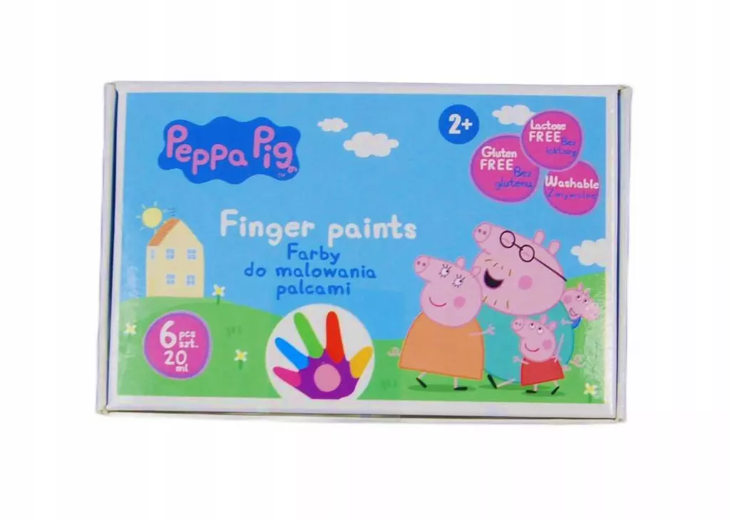 Farby do malowania palcami 6 kolorów 20ml Świnka Peppa Astra - Papiernicze i szkolne