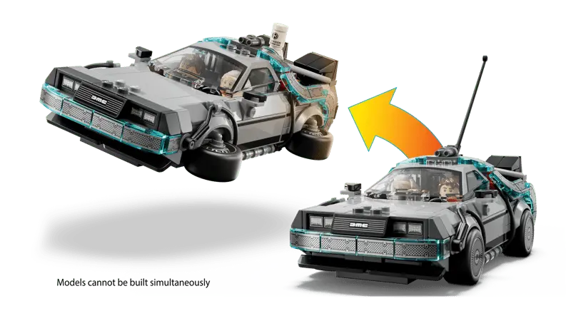 LEGO Speed Champions Wehikuł czasu z Powrotu do przyszłości 77256 - Zabawki