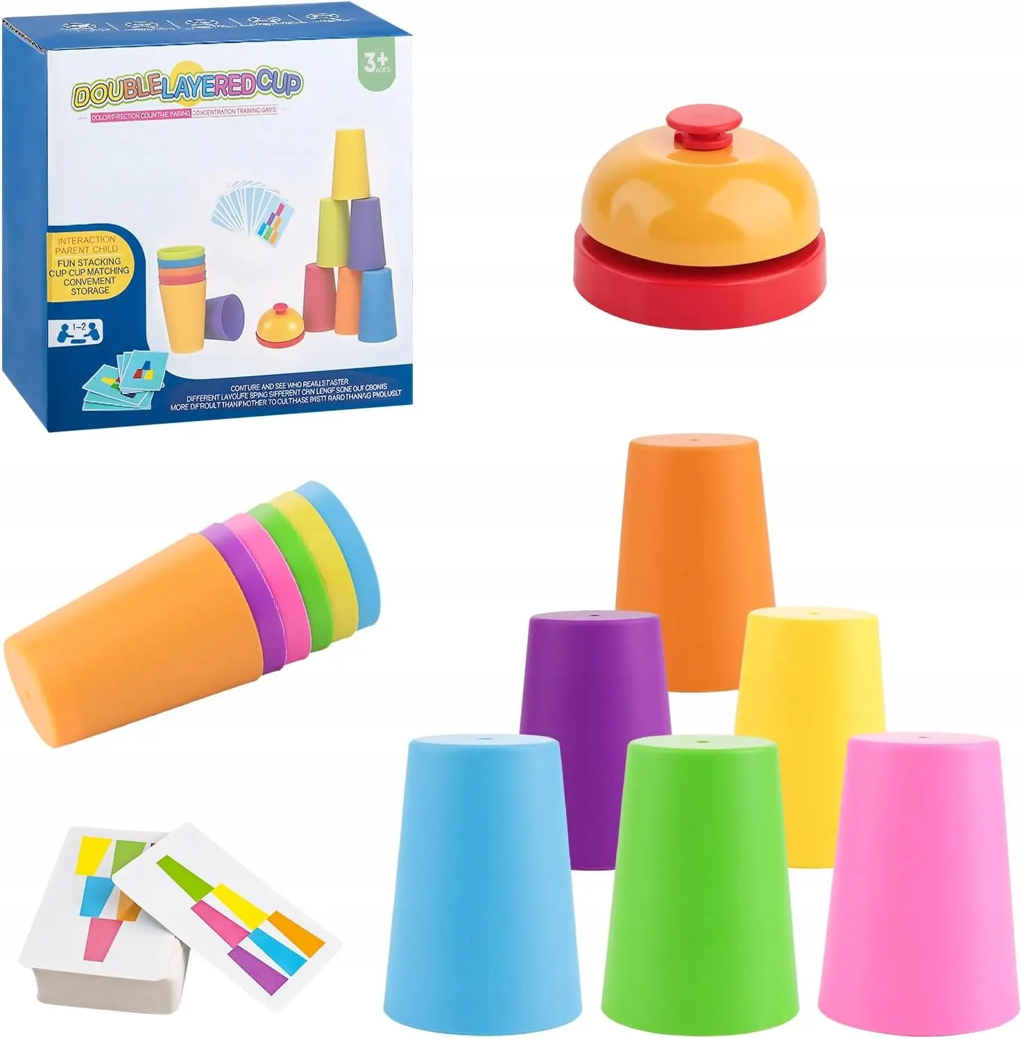 Gra logiczna kubeczki z dzwonkiem Bemag (66502) - Gry