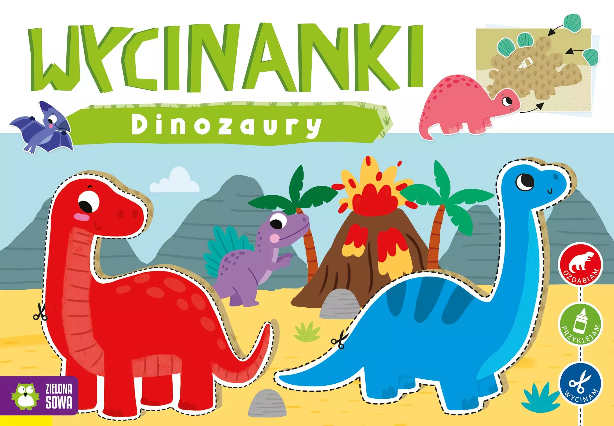Wycinanki. Dinozaury - Książki