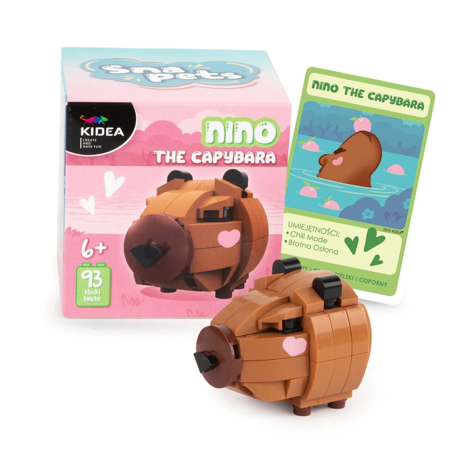 Klocki konstrukcyjne Snapets Kapibara 93el Akc Kidea Pu - Zabawki