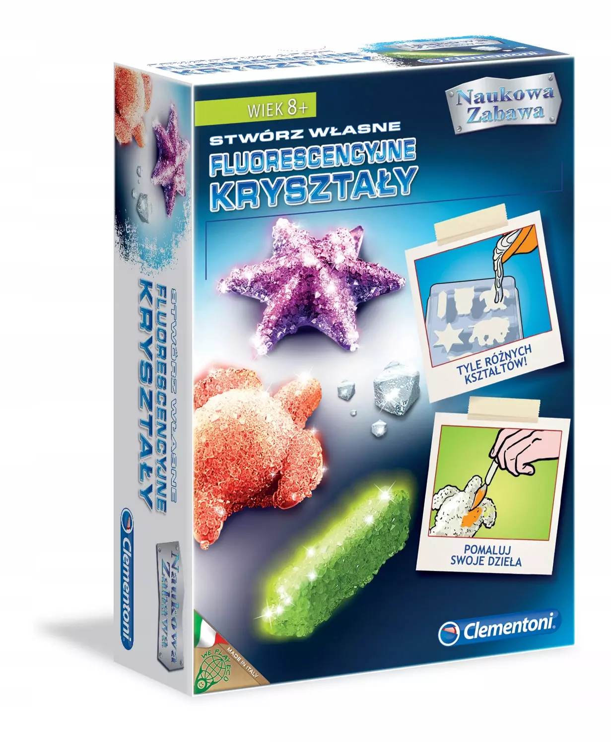 Naukowa zabawa. Fluorescencyjne kryształy - Zabawki
