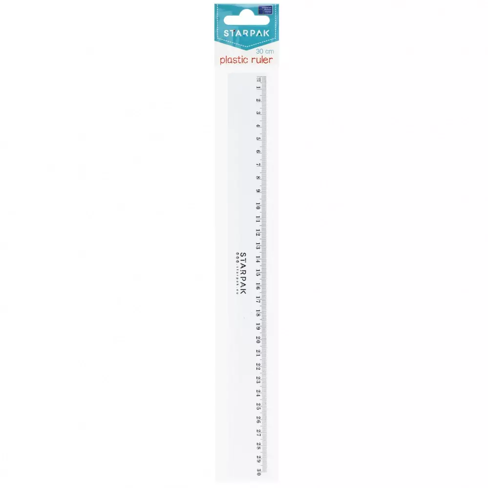 Linijka 30cm Starpak Pbh 40/720 - Papiernicze i szkolne