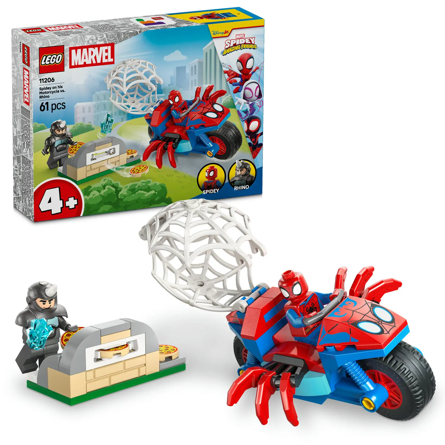 LEGO Marvel Spidey na motocyklu kontra Rhino 11206 - Zabawki