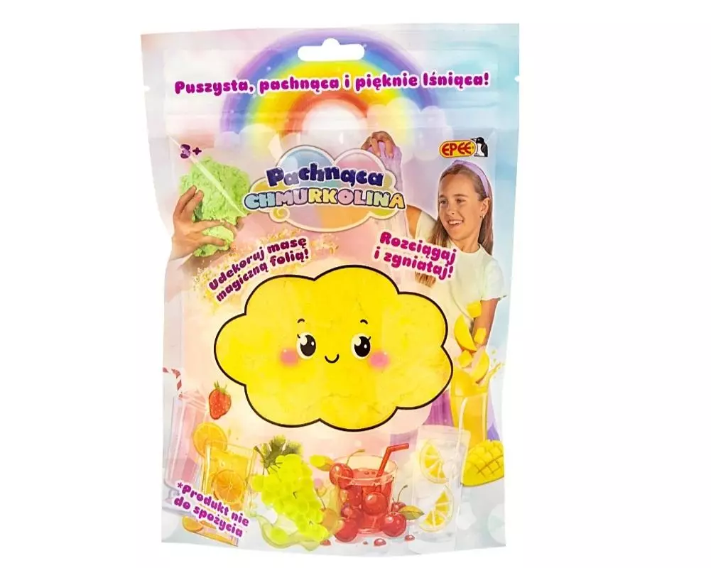 Chmurkolina pachnąca z magiczną folią żółta - Zabawki