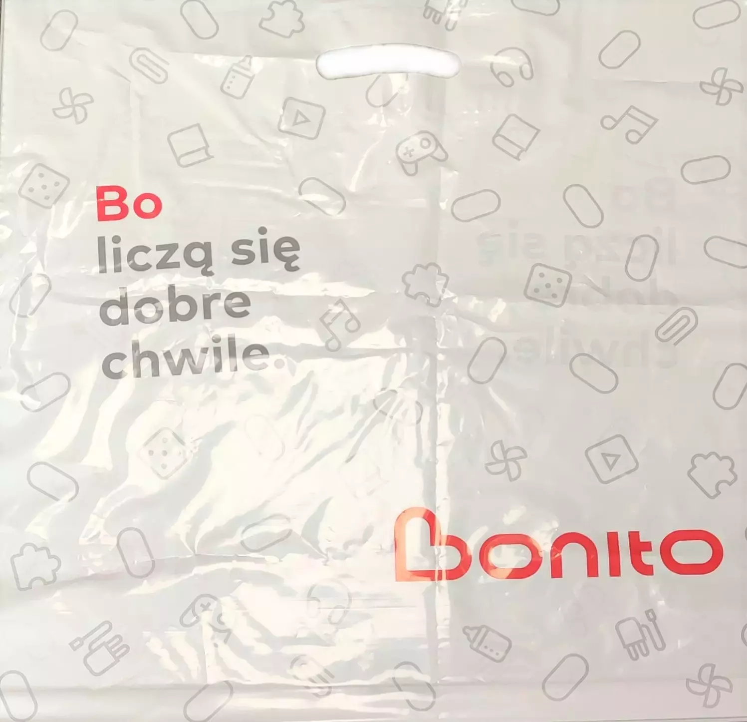 Reklamówka Bonito.pl (nowa), duża - Papiernicze i szkolne