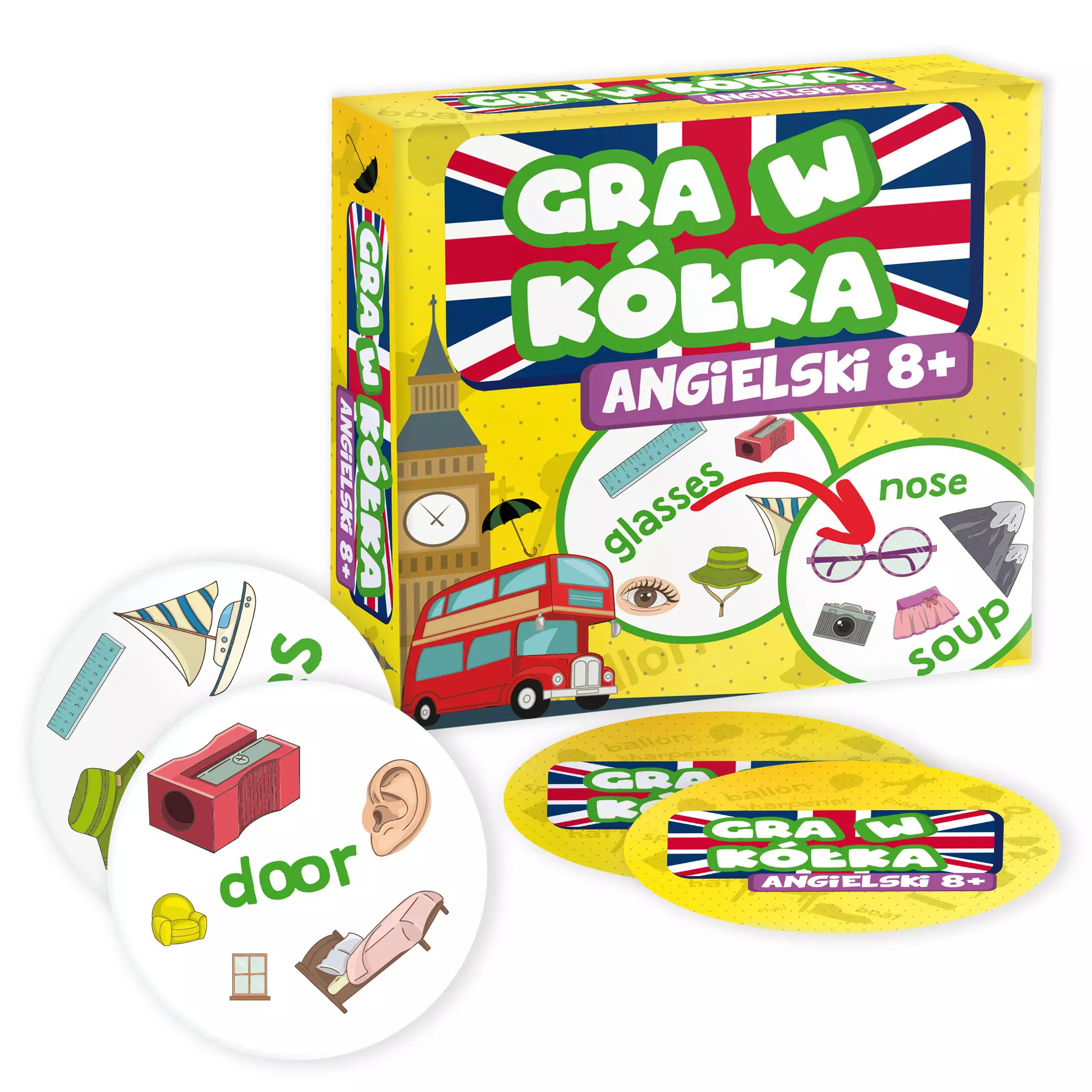 Gra w kółka. Angielski 8+ - Gry