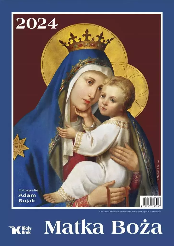 Kalendarz 2024 Ścienny Matka Boża - Książki