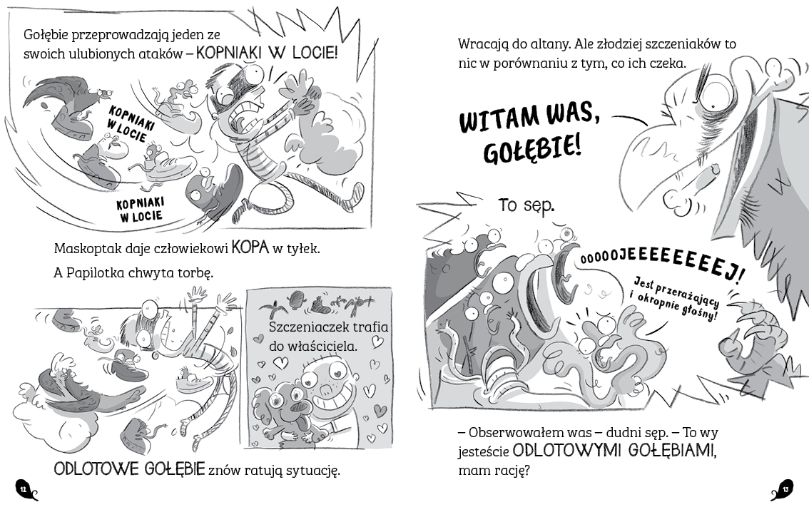 Odlotowe gołębie odpalają gniazdolot - Książki