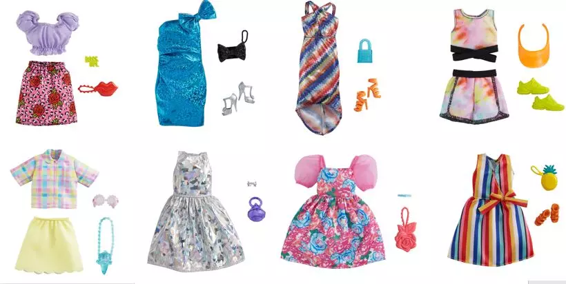 Barbie. GWD96 Zestaw kompletnej stylizacji, mix wzorów - Zabawki