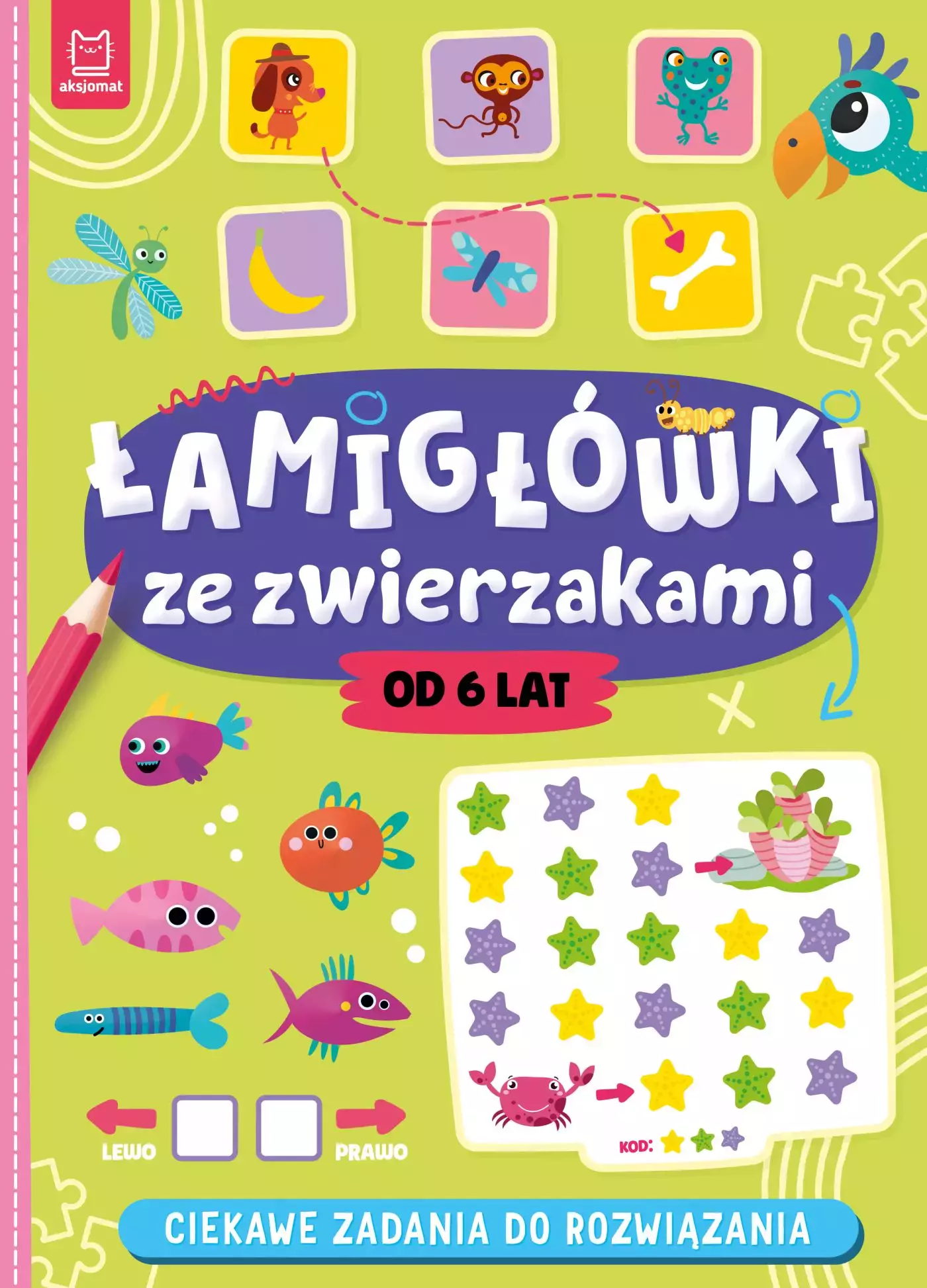 Łamigłówki ze zwierzakami. Ciekawe zadania do rozwiązania - Książki