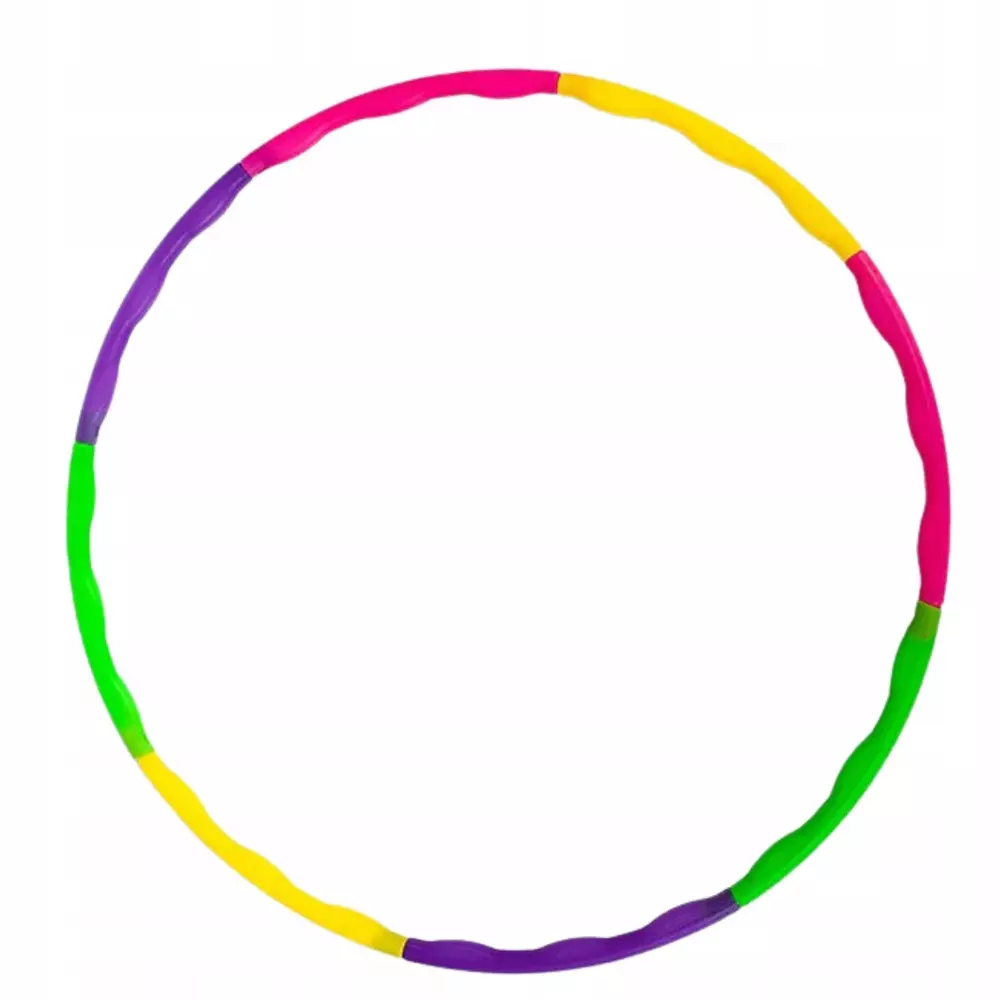 Hula hop z wypustkami Lean Toys 50 cm wielokolorowy - Zabawki