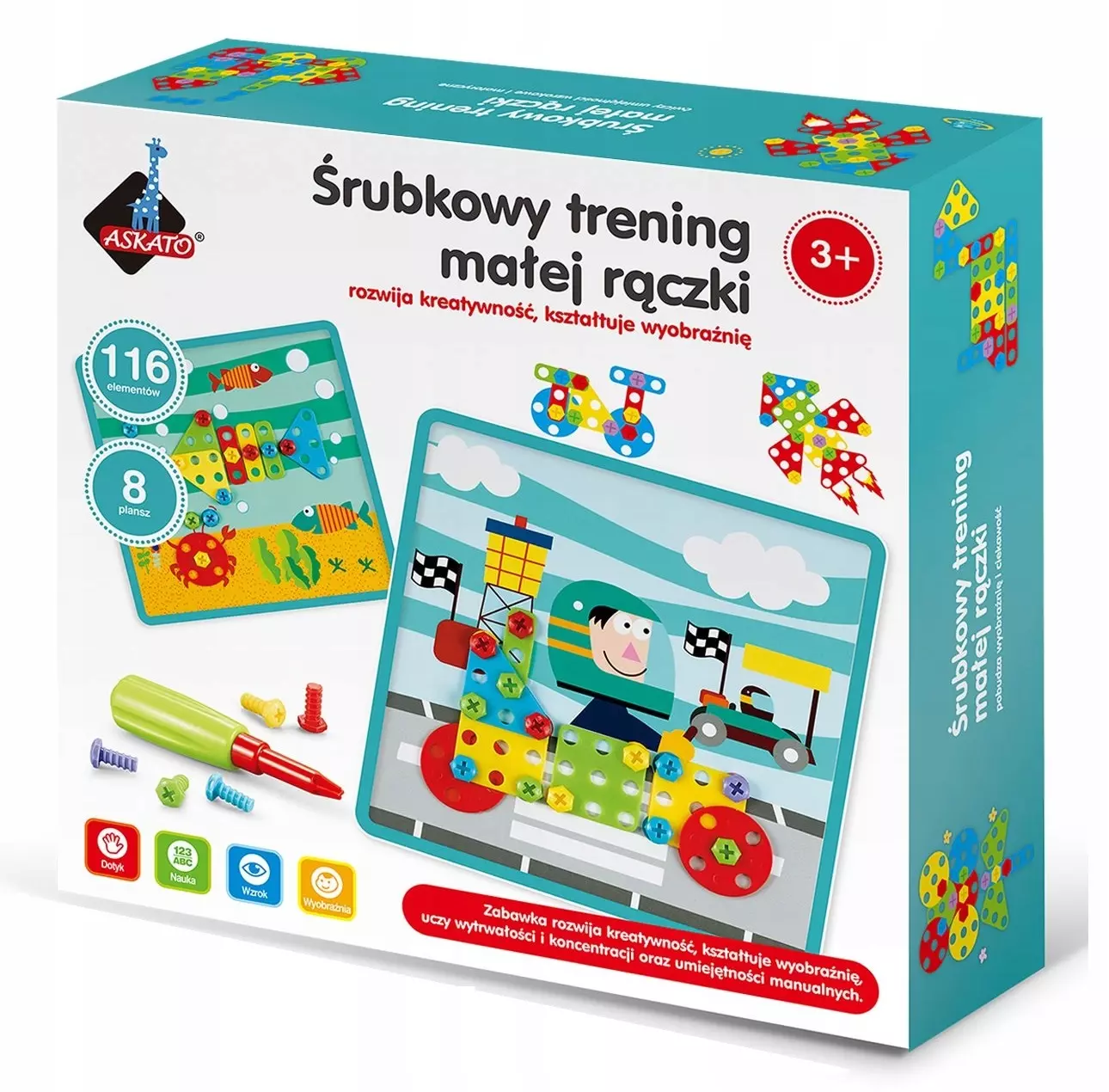 Śrubkowy trening małej rączki - Zabawki