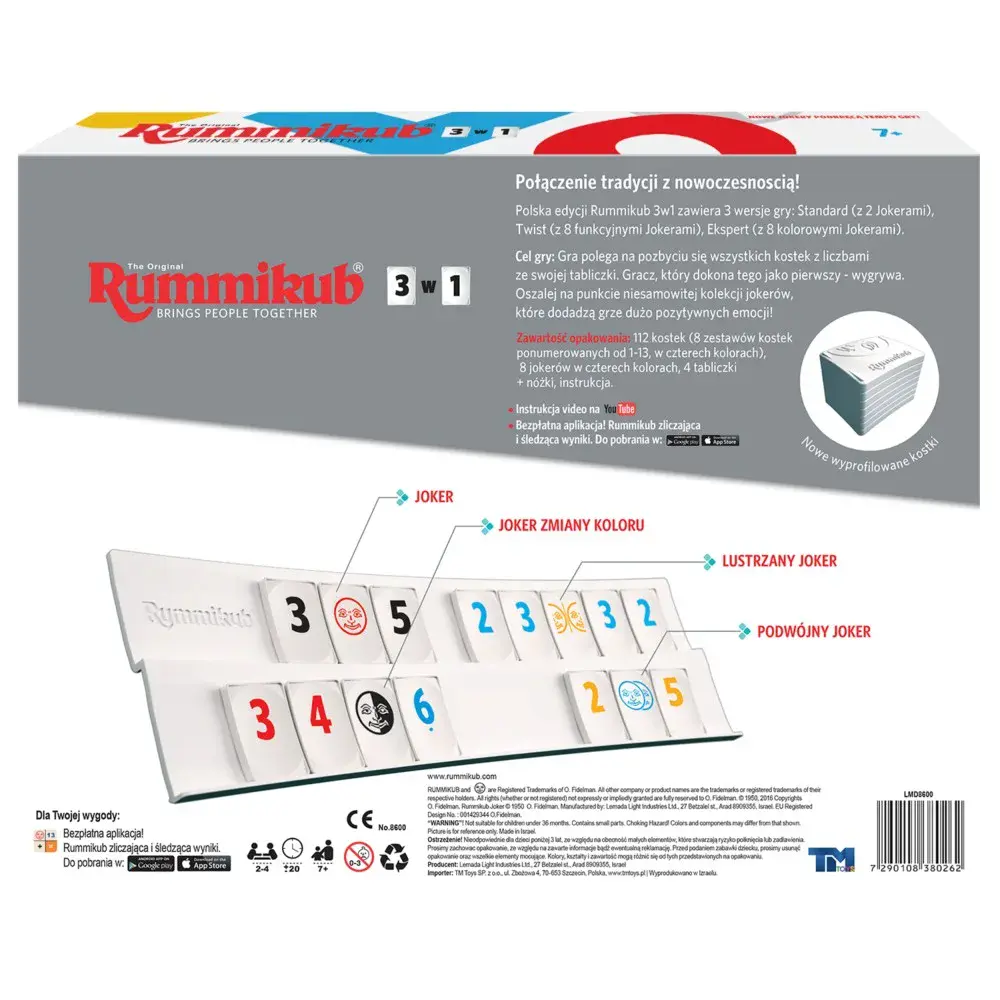 Rummikub 3w1 - TM Toys