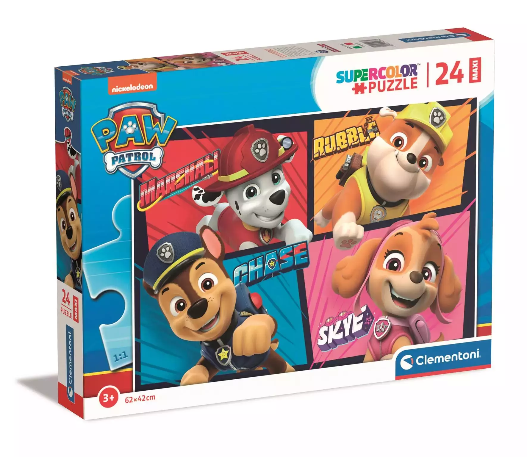 Puzzle 24 Maxi Super Kolor Paw Patrol - Clementoni