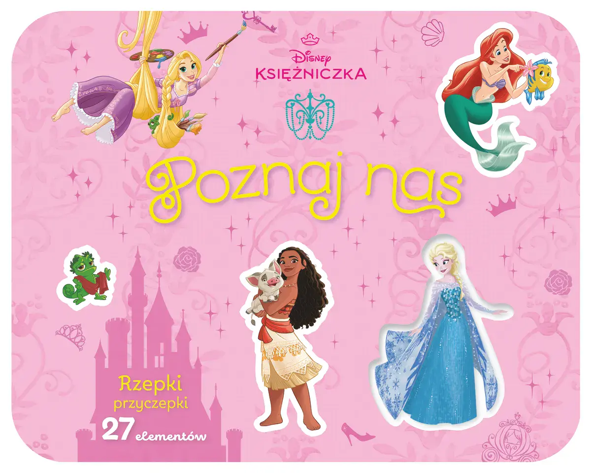 Rzepki-przyczepki. 27 elementów. Poznaj nas. Disney Księżniczka - Książki