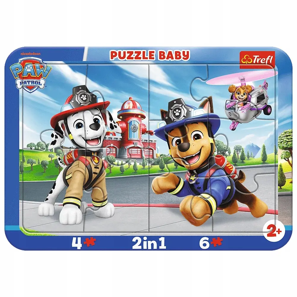 Puzzle ramkowe Baby 80031 Psi Patrol Pieseczki 10 elementów 2+ - Puzzle