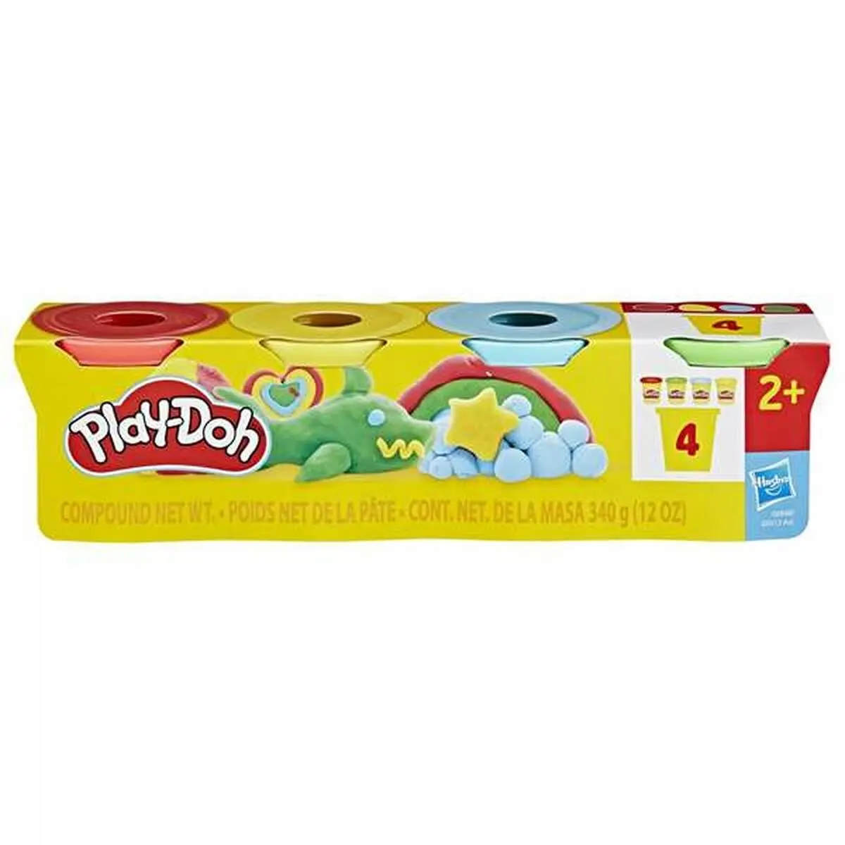HSB PLAY DOH TUBA 4PAK ASST - Zabawki