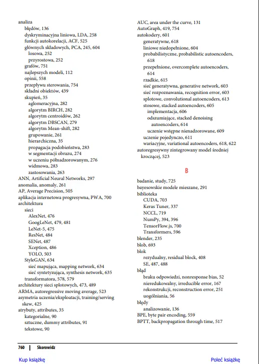 Uczenie maszynowe z użyciem Scikit-Learn, Keras i TensorFlow - Książki