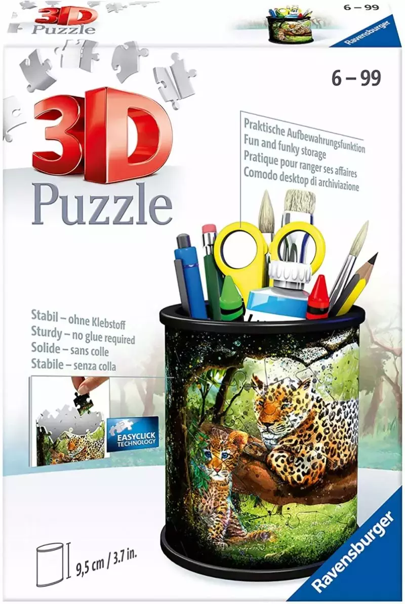 Puzzle 3D. Przybornik, dzika przyroda