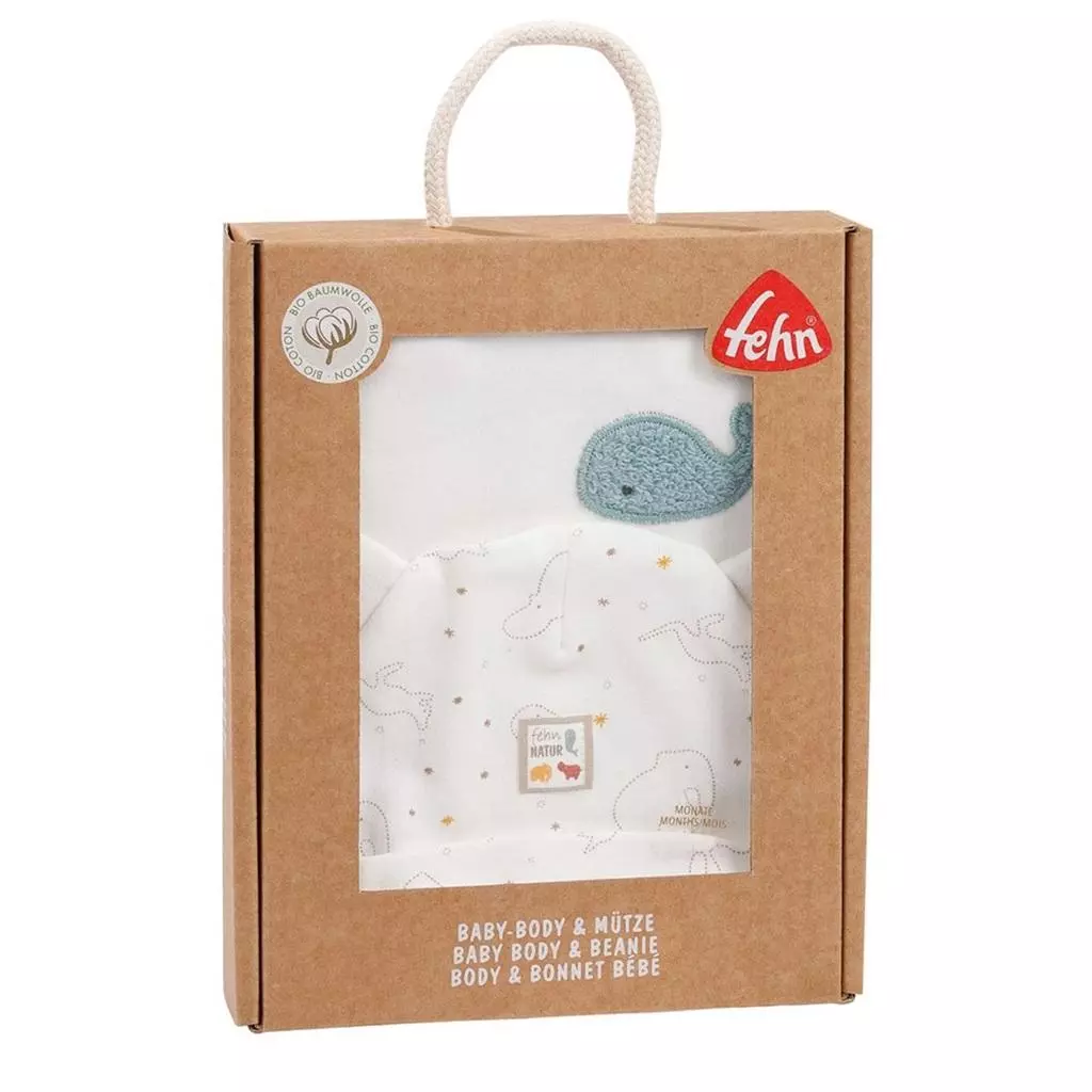 Zestaw body i czapka rozmiar 50-56 Natura - Mama i dziecko