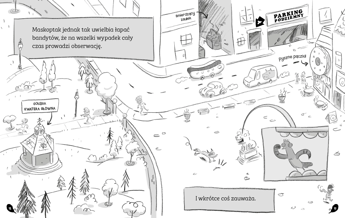 Odlotowe gołębie pożerają niebezpieczeństwo - Książki