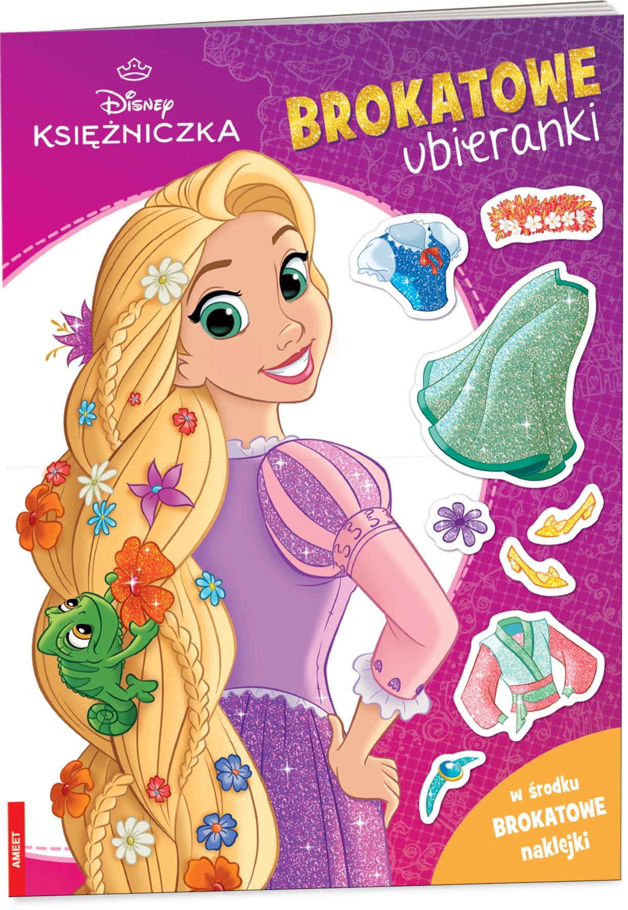 Disney Księżniczka. Brokatowe ubieranki - Książki