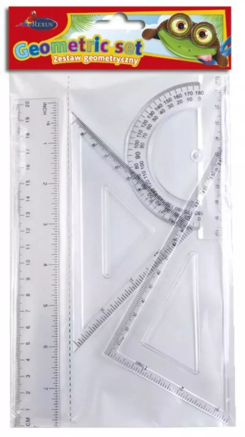 Zestaw geometryczny mały - Papiernicze i szkolne