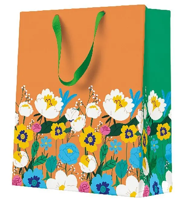 Torebka prezentowa Neonowy ogród, średnia - Papiernicze i szkolne